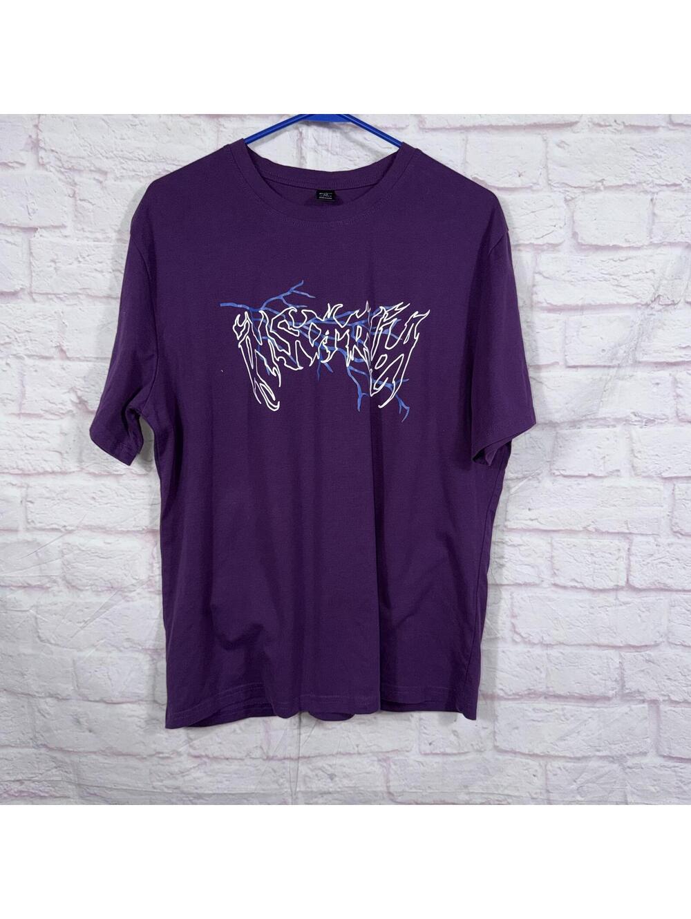 Romwe Purple Graphic Medium T-Shirt